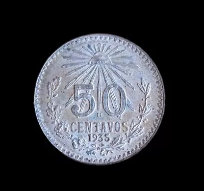 1935 Mexico 50 Centavos 1-Year Type Coin UNC • $12.99