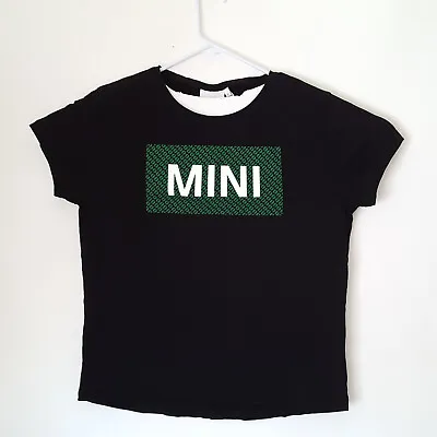 Official MINI Cooper Logo T-Shirt - Women's Large - Slim Fit - FREE SHIPPING • $24.95