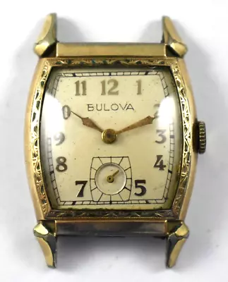 Vintage Bulova Hand Wind Mechanic 15J 10AX Wrist Watch Lot.ey • $34.99