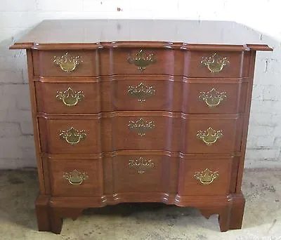 Mahogany Chippendale Antique Style Block Front Dresser / Bachelors Chest Goddard • $1375