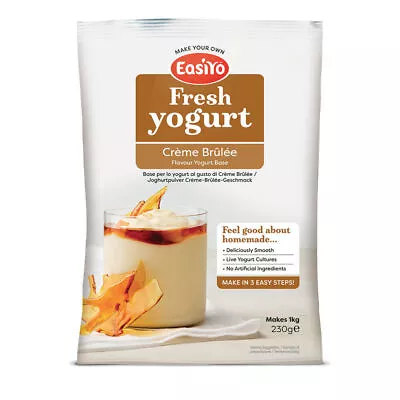 Easiyo Creme Brulee Yogurt Mix 230g Sachet - Makes 1 Litre Using Yoghurt Maker • £5.45