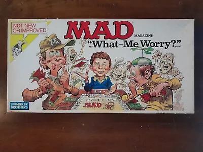 Vintage The Mad Magazine Game From Parker Brothers 1979 Board Game No. 0124 • $10.99