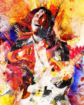 John Frusciante Art Print Red Hot Chili Peppers Canvas Frusciante Painting • $152.44