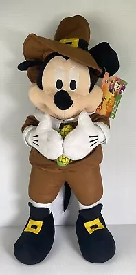 Disney Mickey Mouse Fall Holiday Thanksgiving 24” Pilgrim Greeter Home Decor EUC • $20