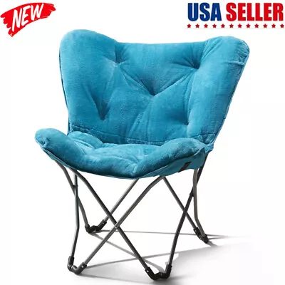 Folding Butterfly Chair Soft Portable Seat Collapsible Dorm Apartment Living New • $34.97