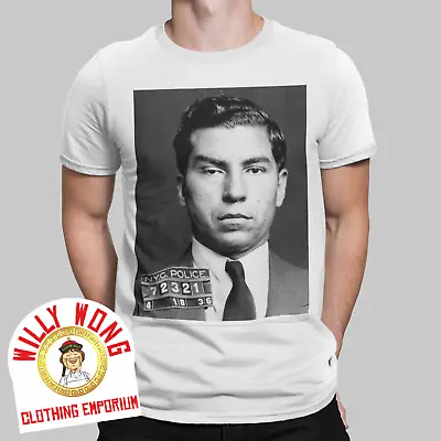 Lucky Luciano T-Shirt Italian Gangster Mafia The Mob New York Hitman Tee Gift • £6.99