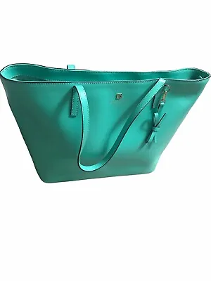 Vintage Kate Spade Mint Green Leather Tote Handbag EUC • $40