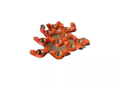 (10) 3/8 - 16 Coarse Thread 1.5  Wing Thumb Nut Stainless Steel & Plastic Hex • $5.99