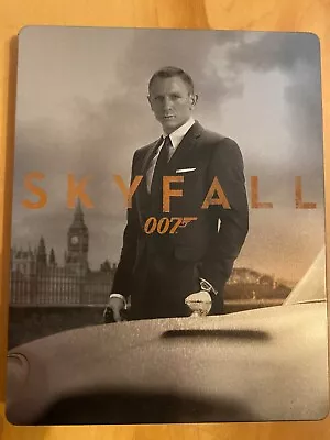 SKYFALL 007 UK Reg B Blu Ray & DVD Steelbook LIKE NEW Daniel Craig James Bond • £5