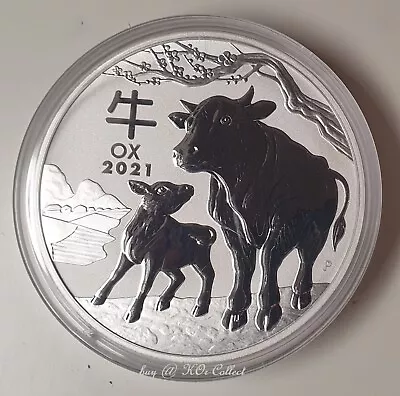 1kg Silver Bullion Coin Lunar 3 Series 2021 Year Of The Ox Perth Mint • $2400