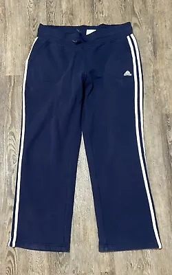 $24 • Buy Adidas Size L Womens Track Pants Navy
