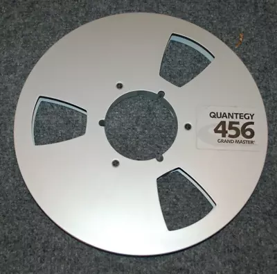 (1) One Vintage Quantegy(Ampex) 456 1/2  X 10.5  Empty Take Up Metal Reel W/Box • $28.70