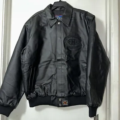 Montreal Canadiens JH Design Men’s Size XL Black Leather Jacket Made In USA New • $249.99