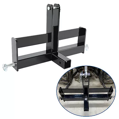 3 Point 2  Receiver Hitch Drawbar W/Suitcase Weight Bracket For CAT 1 Tractors • $92.50