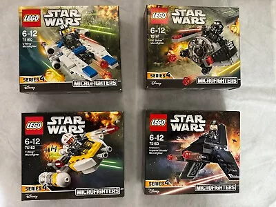 Lego Star Wars Microfighters Series 4 Complete Set Of 4 Packs - Brand New Sealed • $133