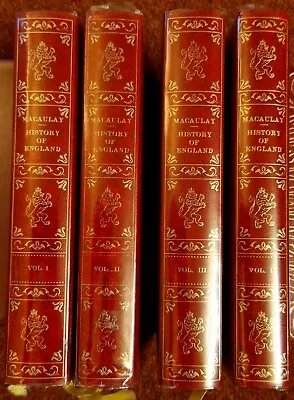 £15 • Buy History Of England By Lord Macaulay - Four Volumes - Heron Books