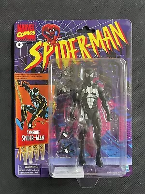 Hasbro Marvel Comics Retro Spider-Man Symbiote 6  Action Figure Brand New Stock • $59.99