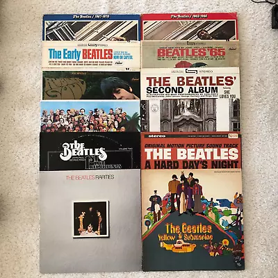 Lot Of  12 Album ( 14 Lp )    Beatles   ( Original ) #1 • $249.99