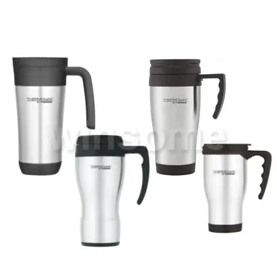 Thermos Flask Insulated Travel Mug Hot Warm Coffee Tea Drink Outdoor Thermal Cup • £10.16