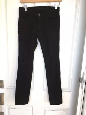 NWOT Nordstrom J BRAND 910TC026 Skinny Leg Destroyed Denim Jeans 25 - Torn Jett • $59.99