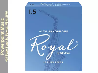 Rico Royal Eb Alto Sax Reeds Box Of 10 # 1.5 Strength *Royal By D'Addario* • $52.95