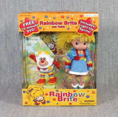 RAINBOW BRITE Doll & Light Up Twink Sprite New Toy Play 2003 DVD Sealed Rare HTF • £154.69