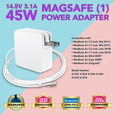 45W 14.5V AC Adapter Charger For Apple MacBook Air A1237 A1304 Power Supply • $13.95