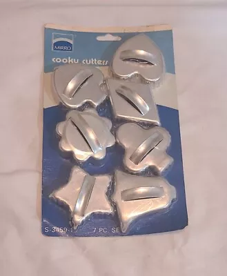 MIRRO Vintage Cooky Cutters S-3459 - Set Of 7 Various Shapes NIB Made In USA  • $19.25