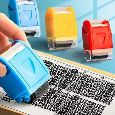 ID Theft Protection Stamp Roller Easy Guard Your Data Privacy SALE Identity D2V4 • $8.32