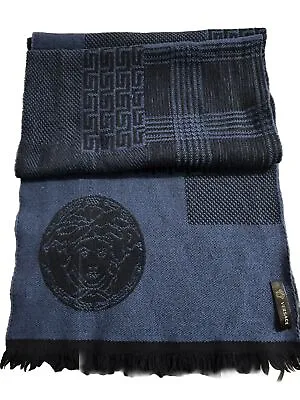 Versace Wool Blue Scarf • $125