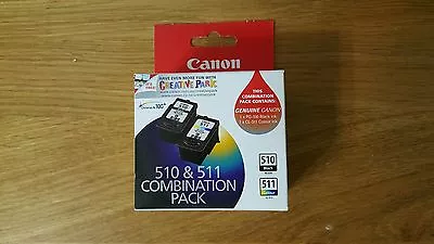 2x Canon Genuine Ink Cartridges 1x PG510 PG-510 1x CL511 MP240MP480 MX320 MP250  • $49.65