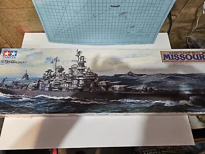 Tamiya 1/350 Scale USS Missouri Battleship BB-63 Plastic Model Kit 78008 Vintage • $75