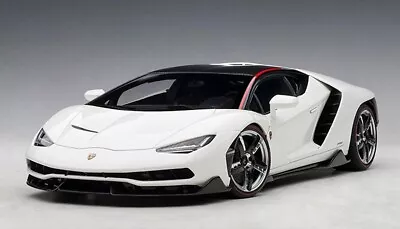 1/18 Lamborghini Centenario Solid White W/Carbon Top Model Car By Autoart 79111 • $219.89