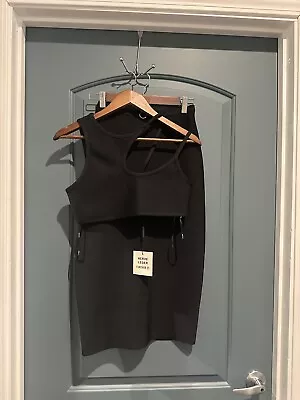 Herve Leger X Forever 21 High Rise Midi Bandage Skirt Set Black Sz M NWT • $28.33