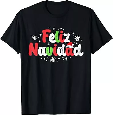 NEW LIMITED Feliz Navidad Matching Family Spanish Christmas Mexican Xmas T-Shirt • $21.61