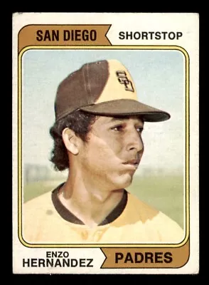 1974 Topps Baseball #572 Enzo Hernandez VG • $1