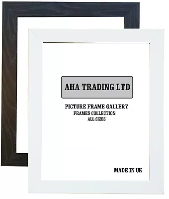 BLACK Picture Frames Square WHITE Photo Modern Poster Frame A1 A2 A3 A4 A5 • £3.99