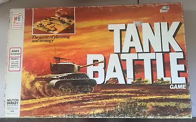 TANK BATTLE 1975 Vintage Milton Bradley - 100% Complete - Very Nice • $42