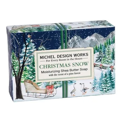 $13.50 • Buy Michel Design Works 4.5oz Boxed Shea Butter Soap, Christmas Snow - New!