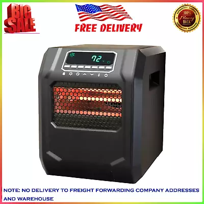 Lifesmart 4 Element 1500W Portable Electric Infrared Quartz Space Heater Indoor • $74.80