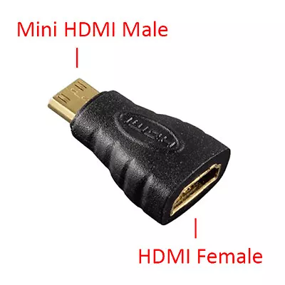 HDMI Type A Female To Type C ( Mini HDMI ) Male Adapter Converter 1080p Full HD • $5.45