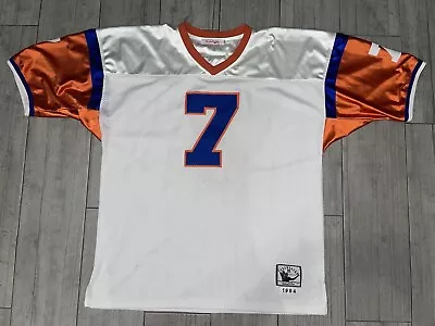 John Elway #7 Denver Broncos 1994 Mitchell & Ness Throwback Jersey Sz 58 Used • $105