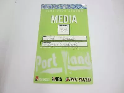 #260 PORTLAND TRAIL BLAZERS 2004-2005 Game 33 NBA Press Pass Media Credential • $9.99