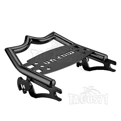 Detachable Sissy Bar Luggage Rack For Harley Touring Street Glide Road Glide 09+ • $88.47