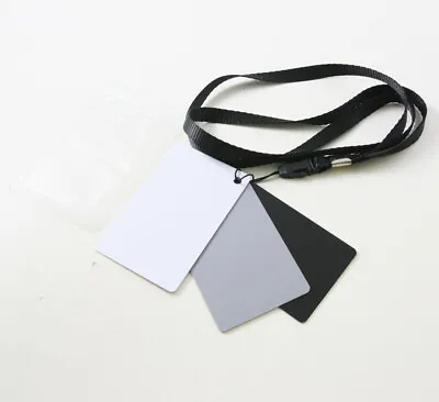 £3.78 • Buy Small 18% Grey Black White Balance Exposure Card For SLR DSLR Camera Canon Nikon