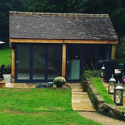 £2950 • Buy Two Bay Green Oak Framed Garden Outbuilding Building Studio. 5.6m X 3.6m