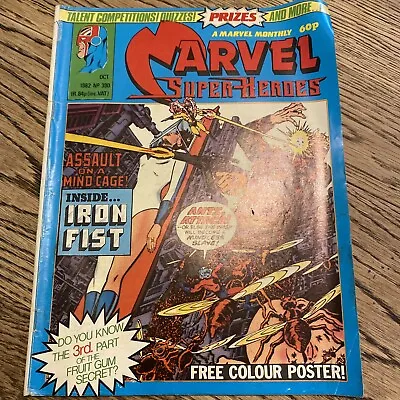 Marvel Super-Heroes 390 (1982): UK Mthly - With Poster • £35