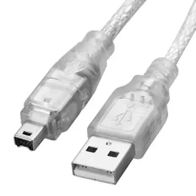 USB 2.0 Male To Firewire IEEE 1394 4 Pin Male ILink Cable Length: 1.2m • £4.25
