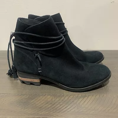 Sorel Farah Suede Women's Size US 9.5- Black Boots Booties NL2682-010 • $45