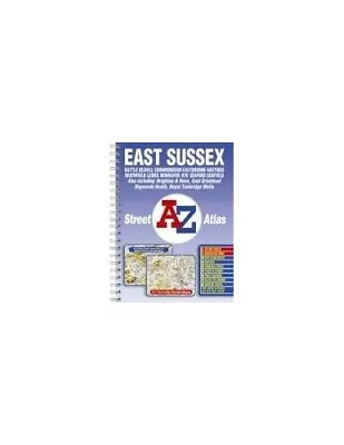 A-Z East Sussex Street Atlas (Street Maps & Atlases S.) By VARIOUS Spiral Bound • £3.55